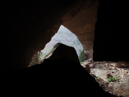   inside the grotto