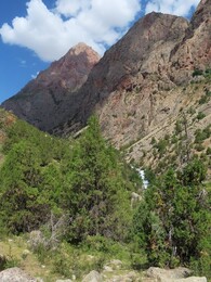    the steep part of the river