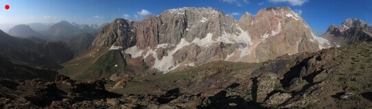     panorama from the Obzorny pass