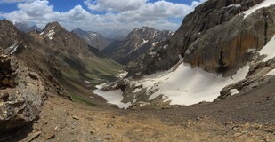     ,   view from Zveriny pass back to Chapdara valley