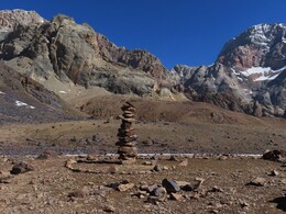    cairn on the shore