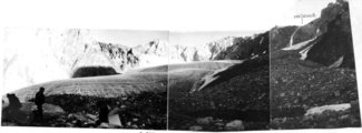 Ф15. Панорама верховьев ущелья пер.Сасык с ледника Сасык В.