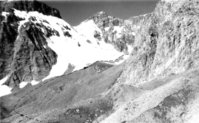 Ф51. Вид на начало ледника, вытекающего из-под пер.Сауксай Верхний