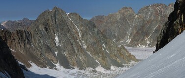 вид назад ледник Обручева