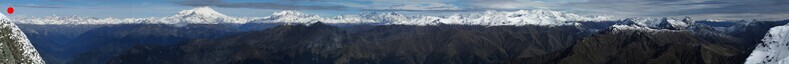 панорама Кавказского хребта