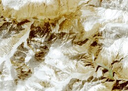 Sentinel 2023-03-03, начинают образовываться озера