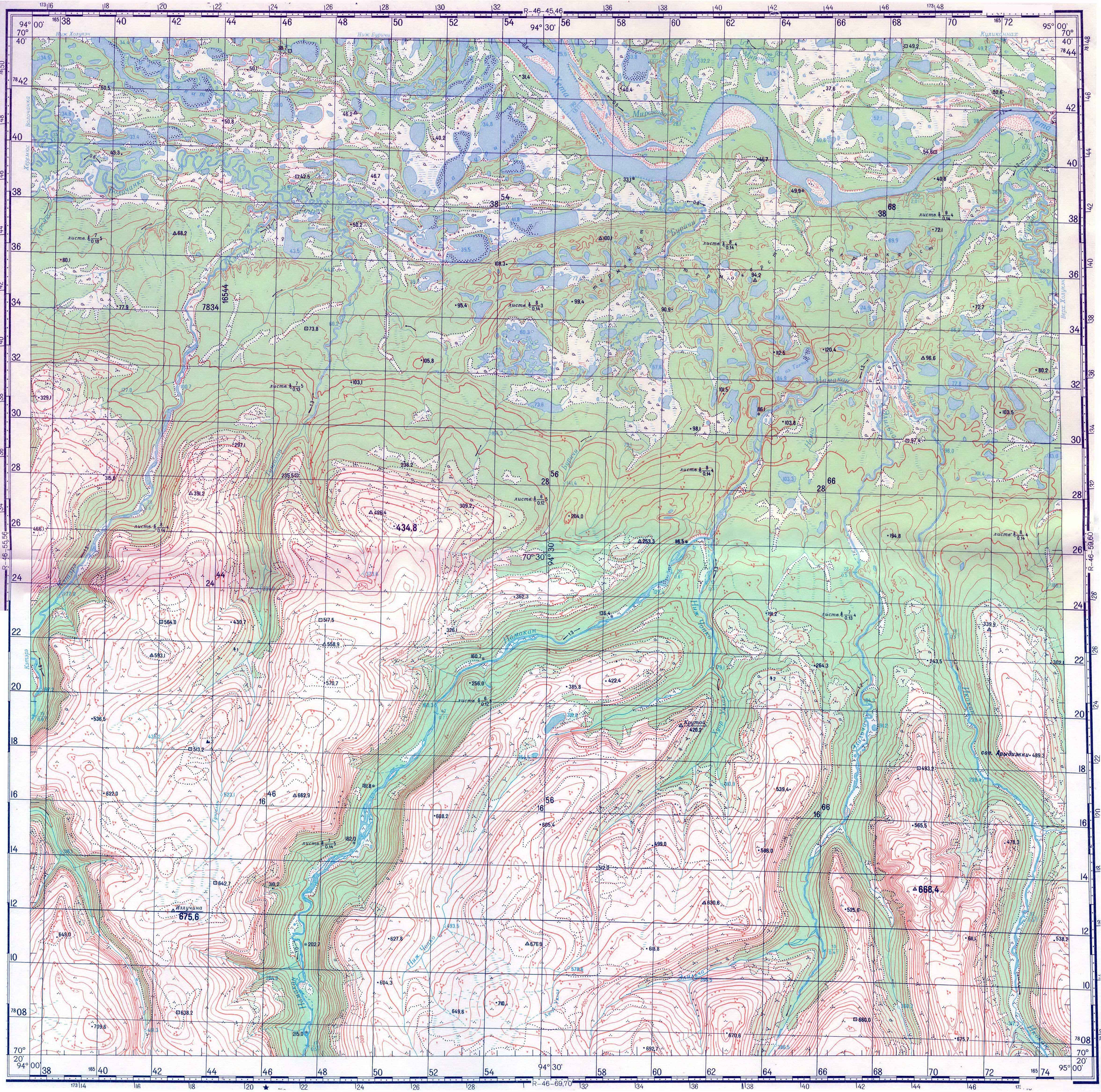 98. Карта Намакан - Буричи.