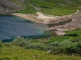 большое озеро в истоке М.Кишты