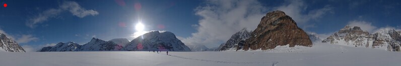 круговая панорама ледника Harkerbreen