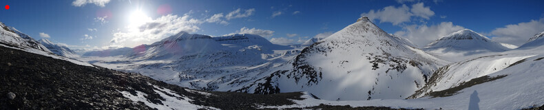 панорама долины Gipsdalen