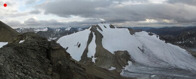 вид на ледник 53 м перевал Машерова