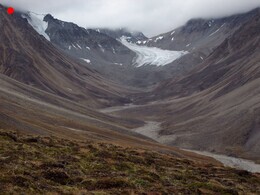 ледники 54, 54а в верховьях Правого Кнория