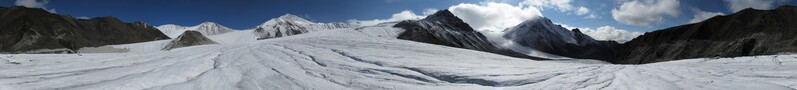 круговая панорама низовьев ледника Берилл