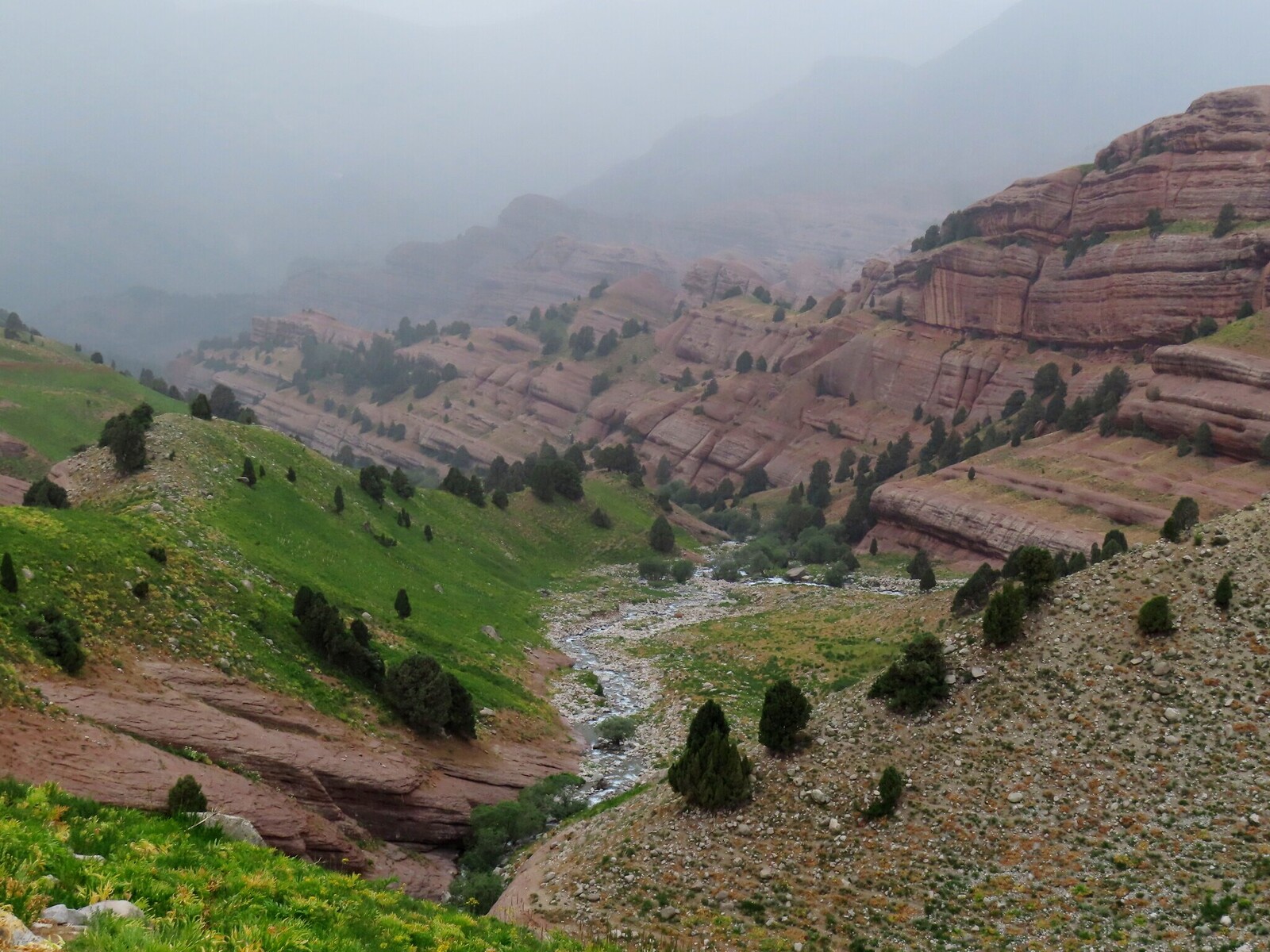     Khazarkhana river comes from the right