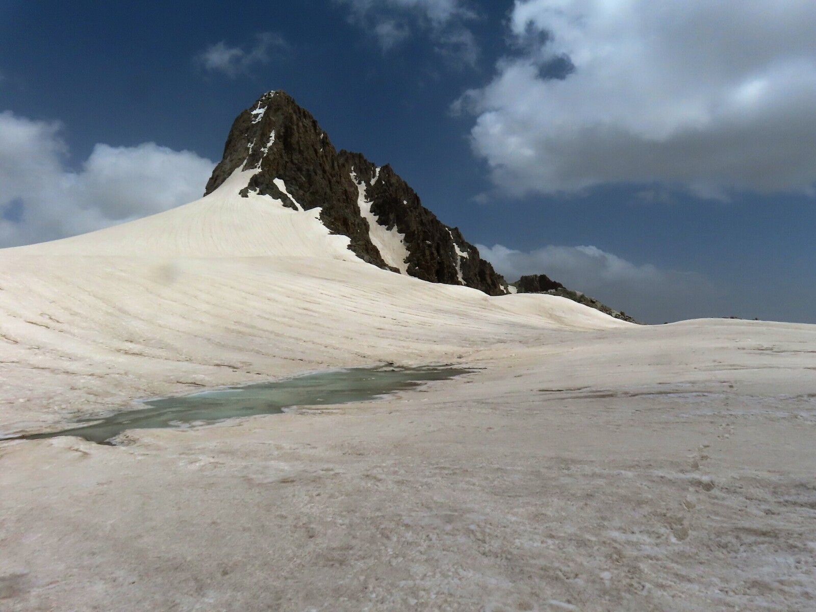    a lake on the pass