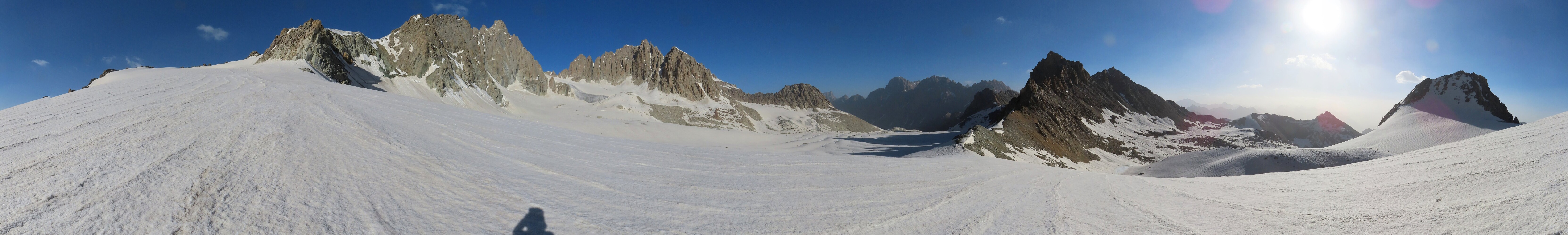      circular panorama over the Bodomiston pass