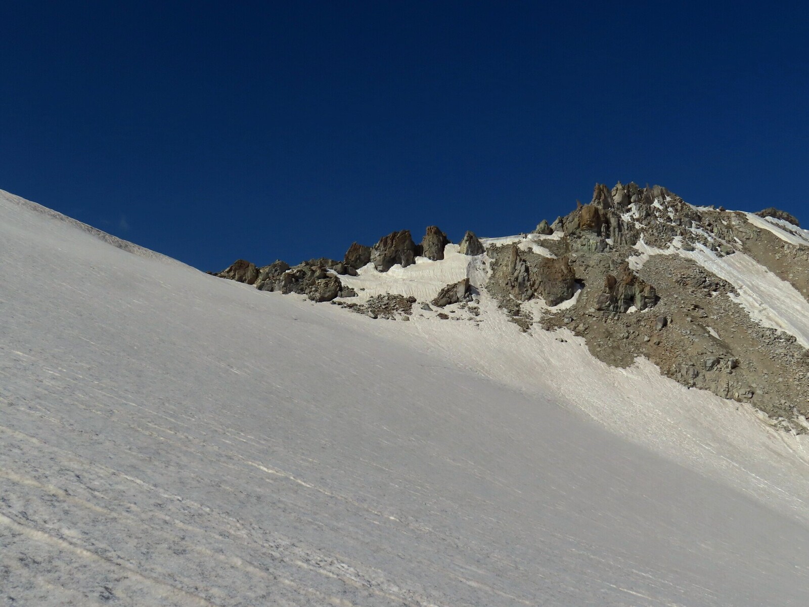     start of the descent from the pass