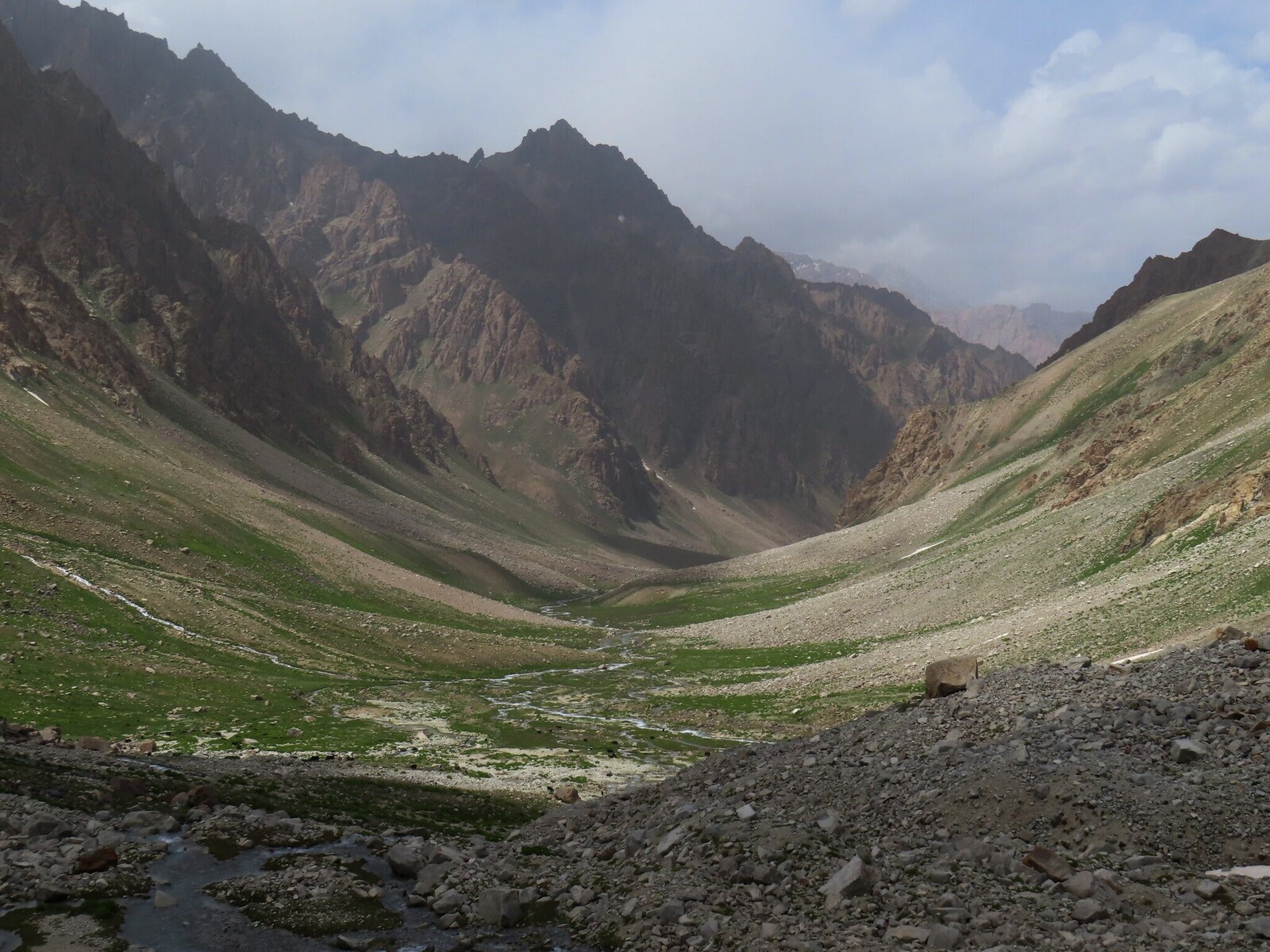     view down the valley