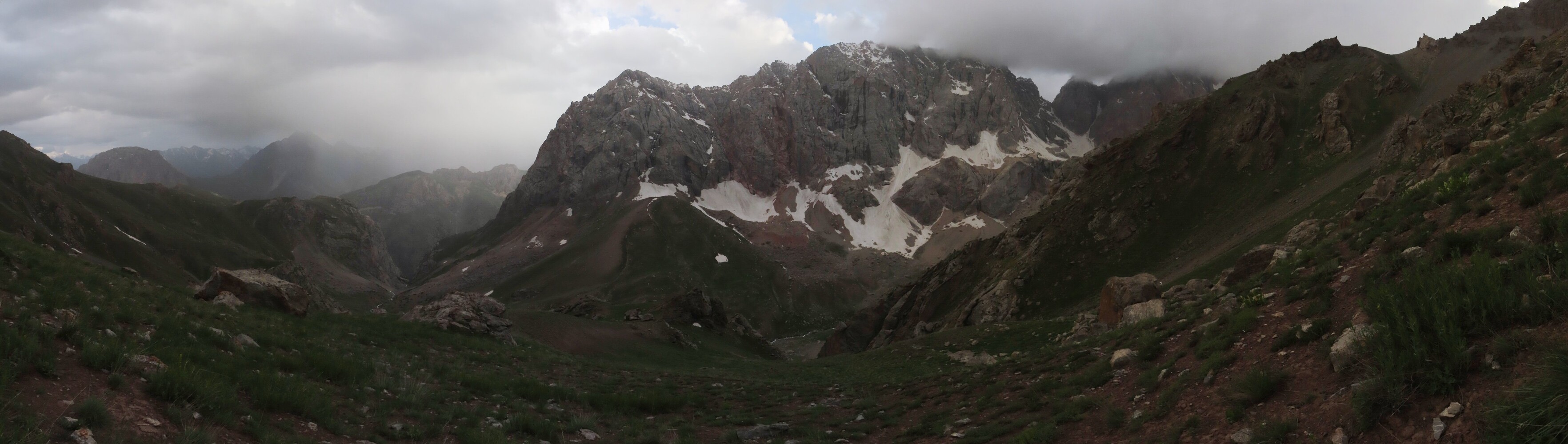      evening panorama from the camping place