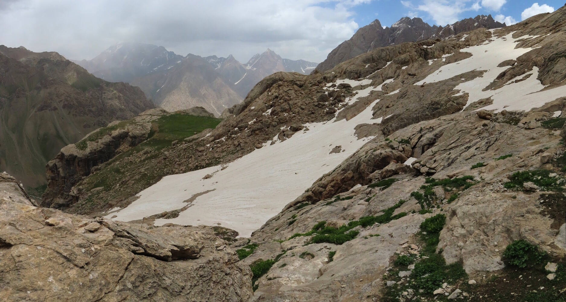  ,     " " view back, my way to the valley and the "green meadow"