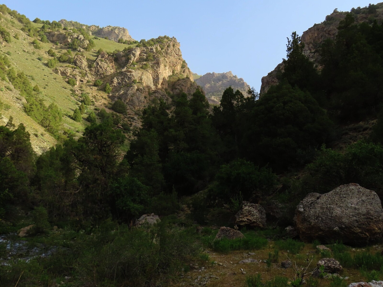       The trail came to the river below the canyon