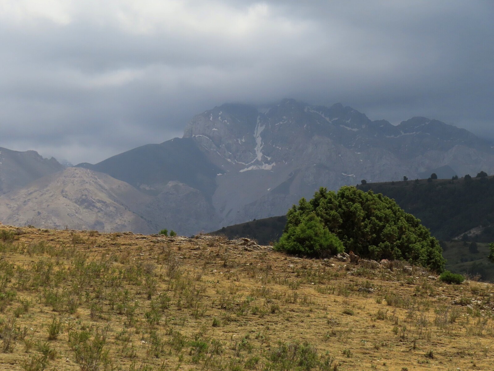    clouds above the mountains