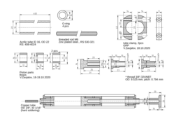 Tube with the piston DXF(piston)