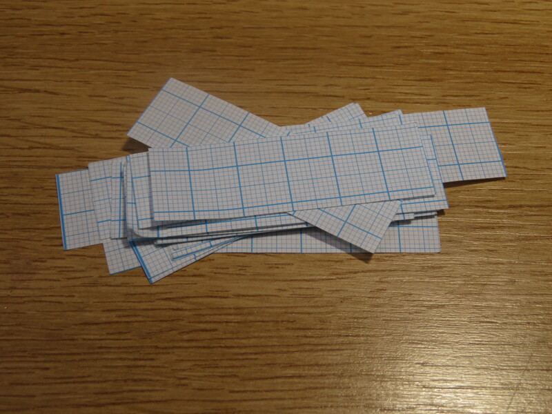 measuring surface area of paper spacers