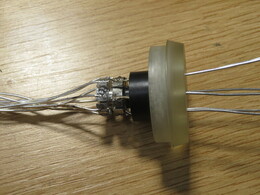 heat switch with welded silver wires; mixing chamber flange