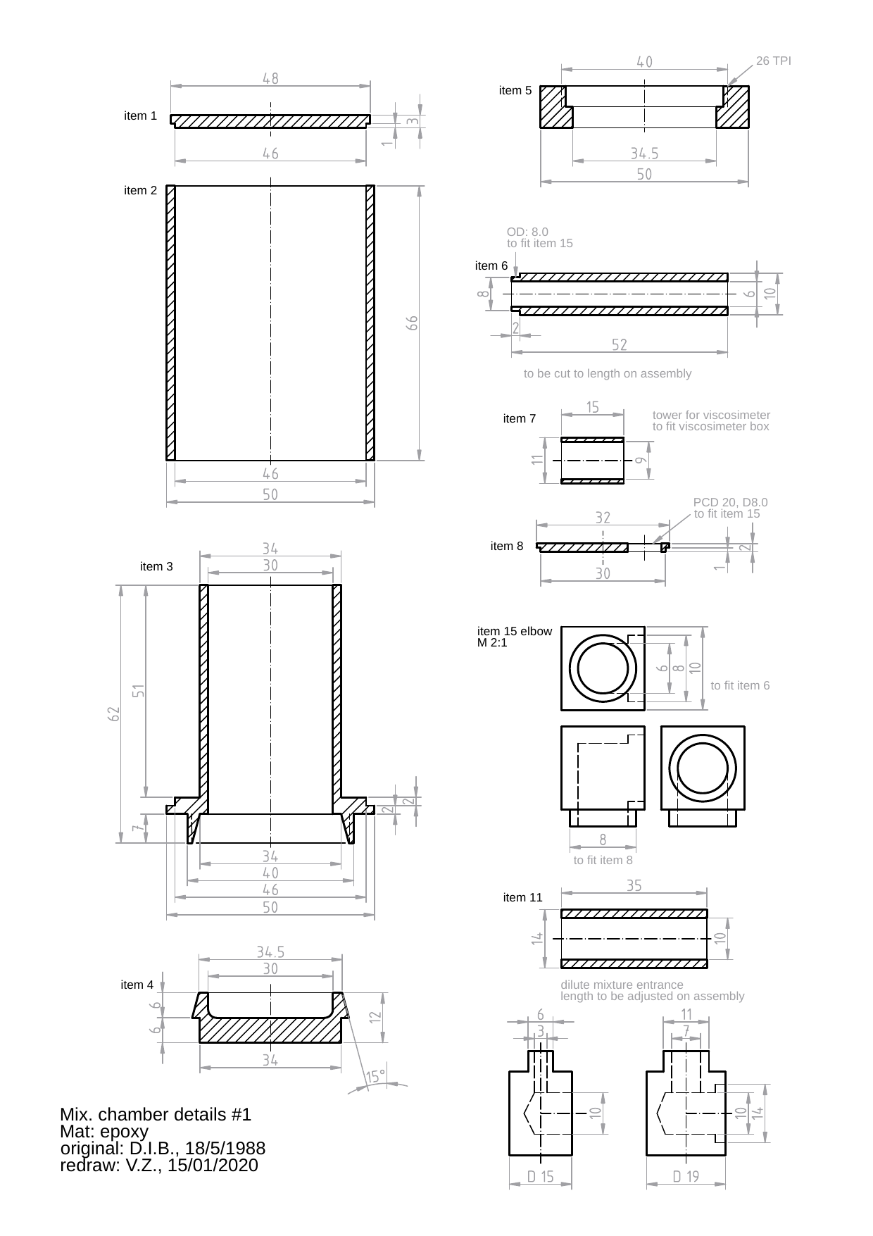 Mixing chamber 1 DXF(MC1)