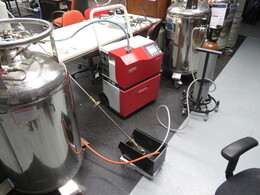 testing the feedthrough in liquid helium