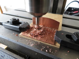 making windows in the copper holder