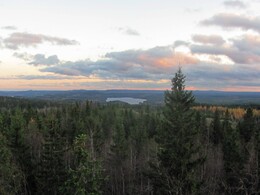 sunset views from the tower on Ryläys