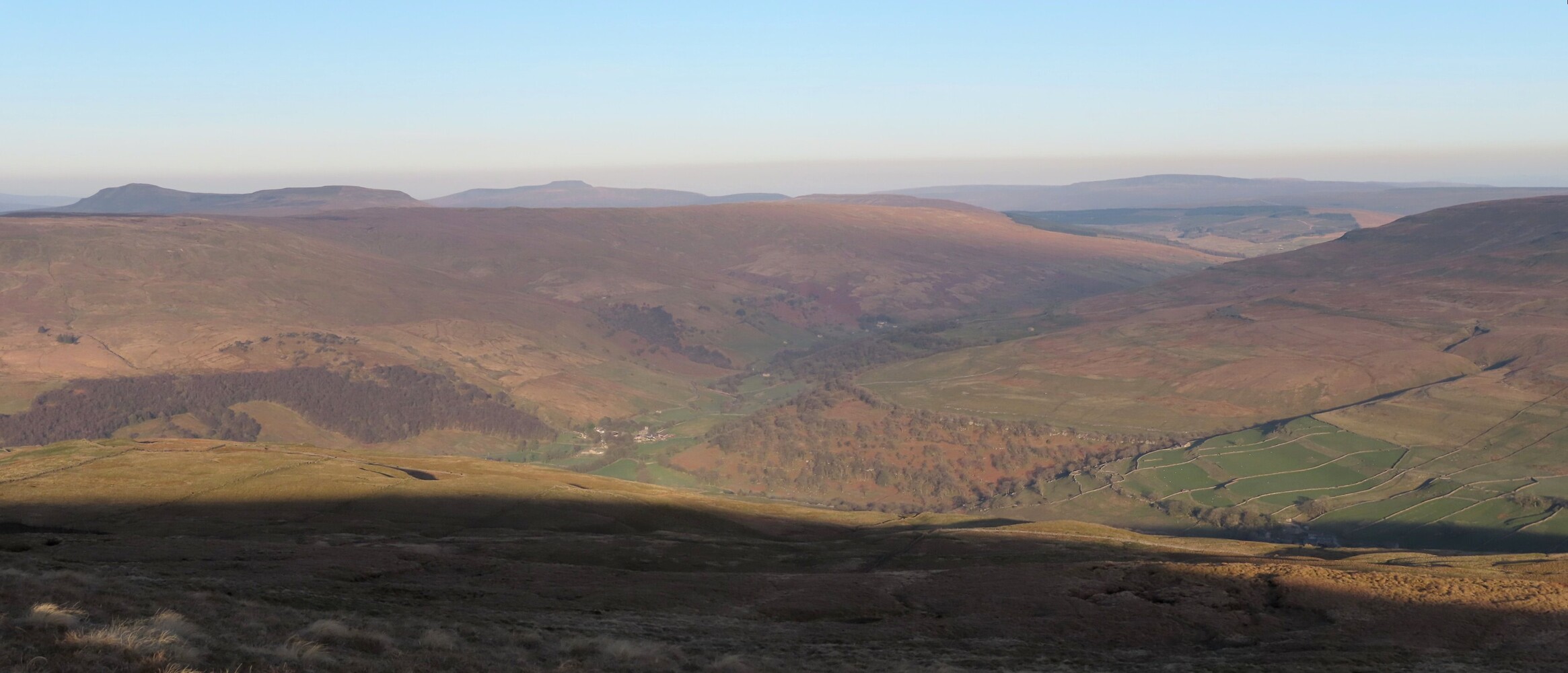    Pen-Y-Ghent, Ingleborough, Wernside.