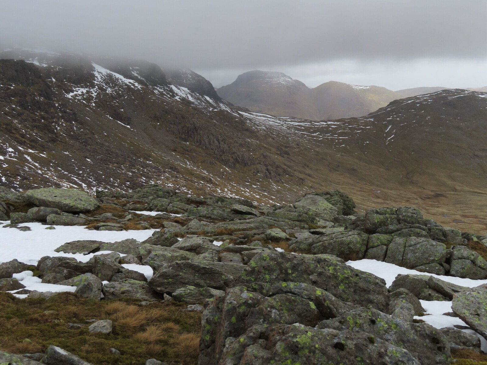Sprinkling Tarn pass and Great Gable