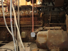    engine of a ship