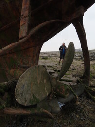    propeller of the same ship
